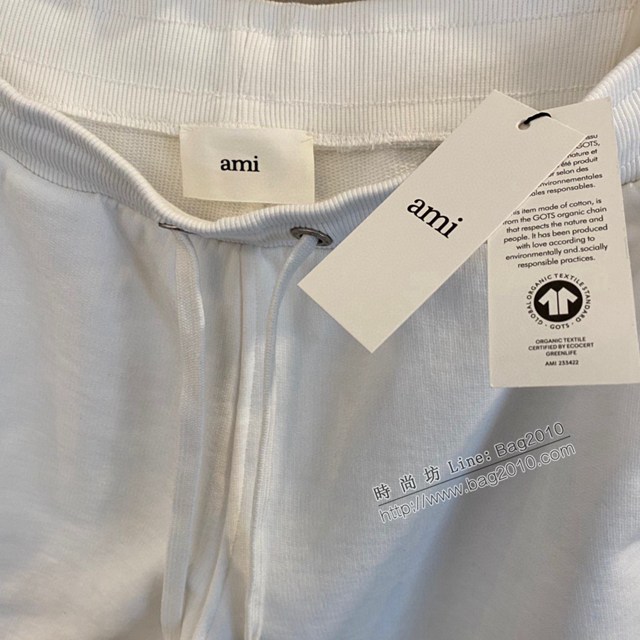 Ami專櫃2023SS新款愛心刺繡五分短褲 男女同款 tzy2669